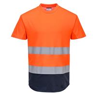 T-shirt Bicolore Mesh Cotton Comfort Hi-Vis