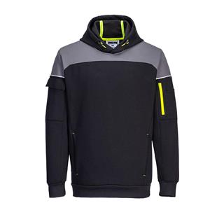 PW337 - Felpa Pull over con cappuccio PW3  Nero