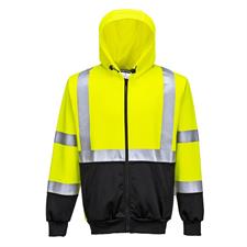 Felpa Bicolore con cappuccio Hi-Vis