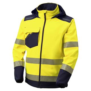 Giubbino softshell invernale alta visibilità 94% pol