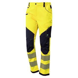 Pantalone multitasche bicolore alta visibilità 54% c